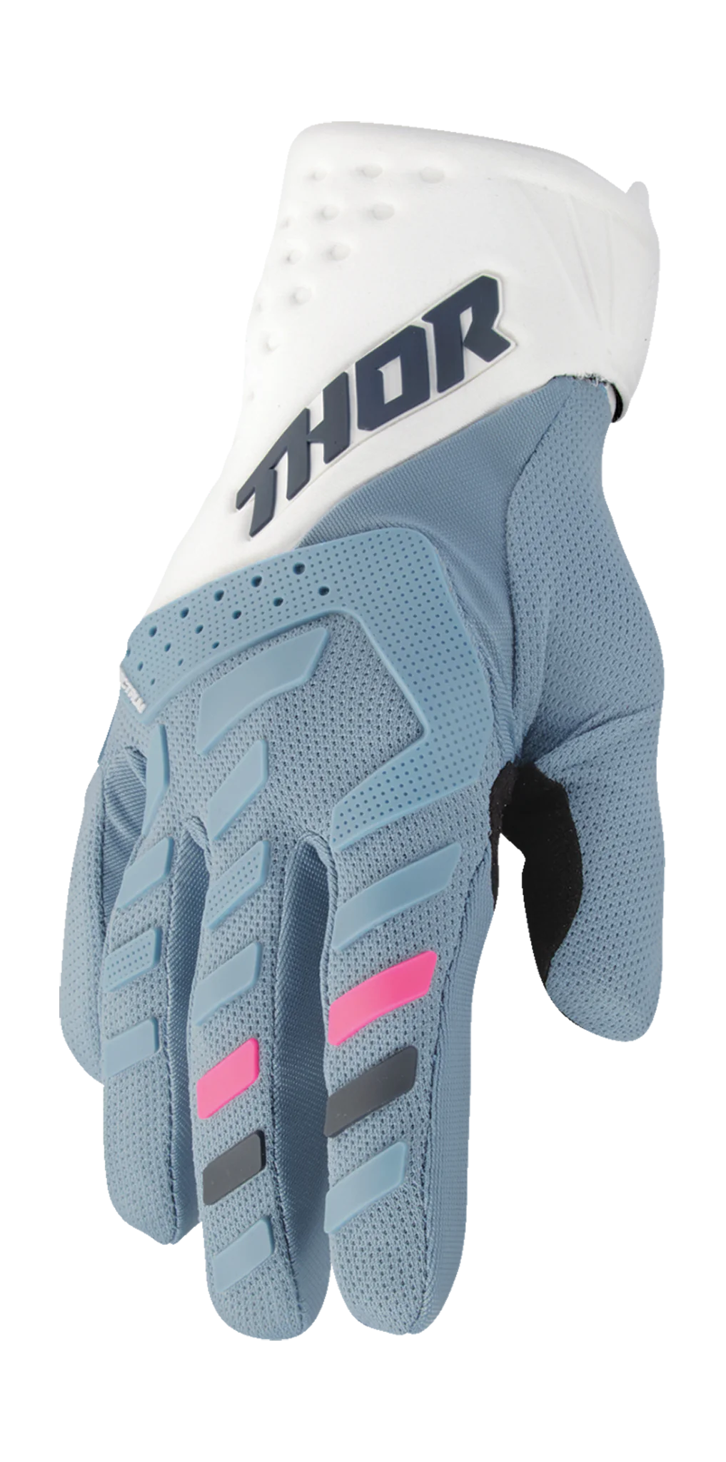 Thor Women Motocross Gloves 2026 Spectrum - Blue / White