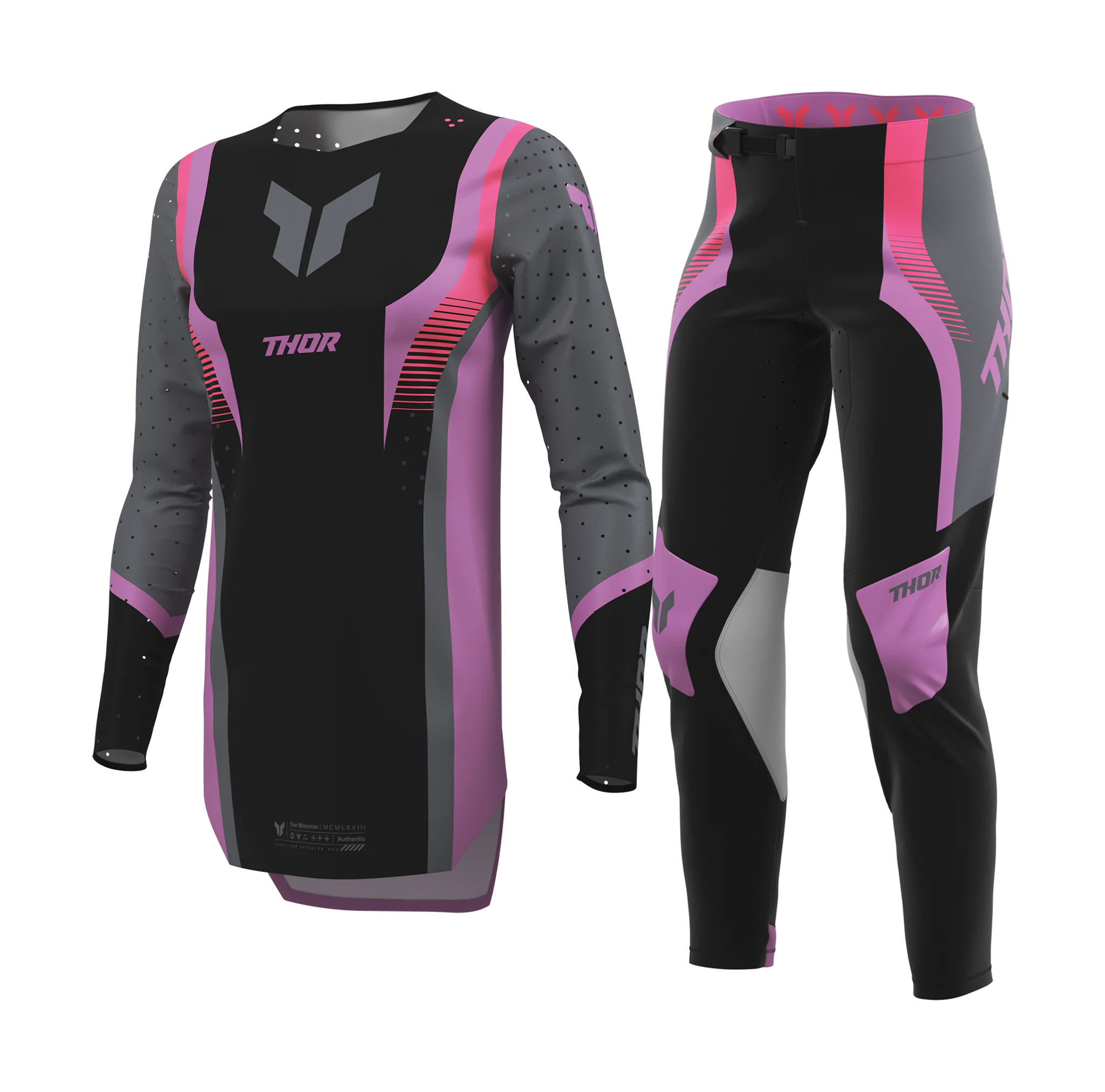Thor Women Motocross Gear 2026 Sportmode Velocity - Black / Orchid