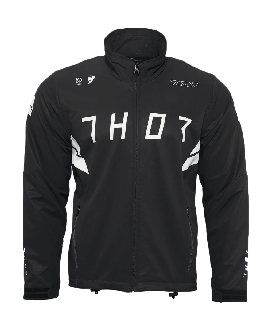 Thor Fleece Jacket Warmup - Black / White