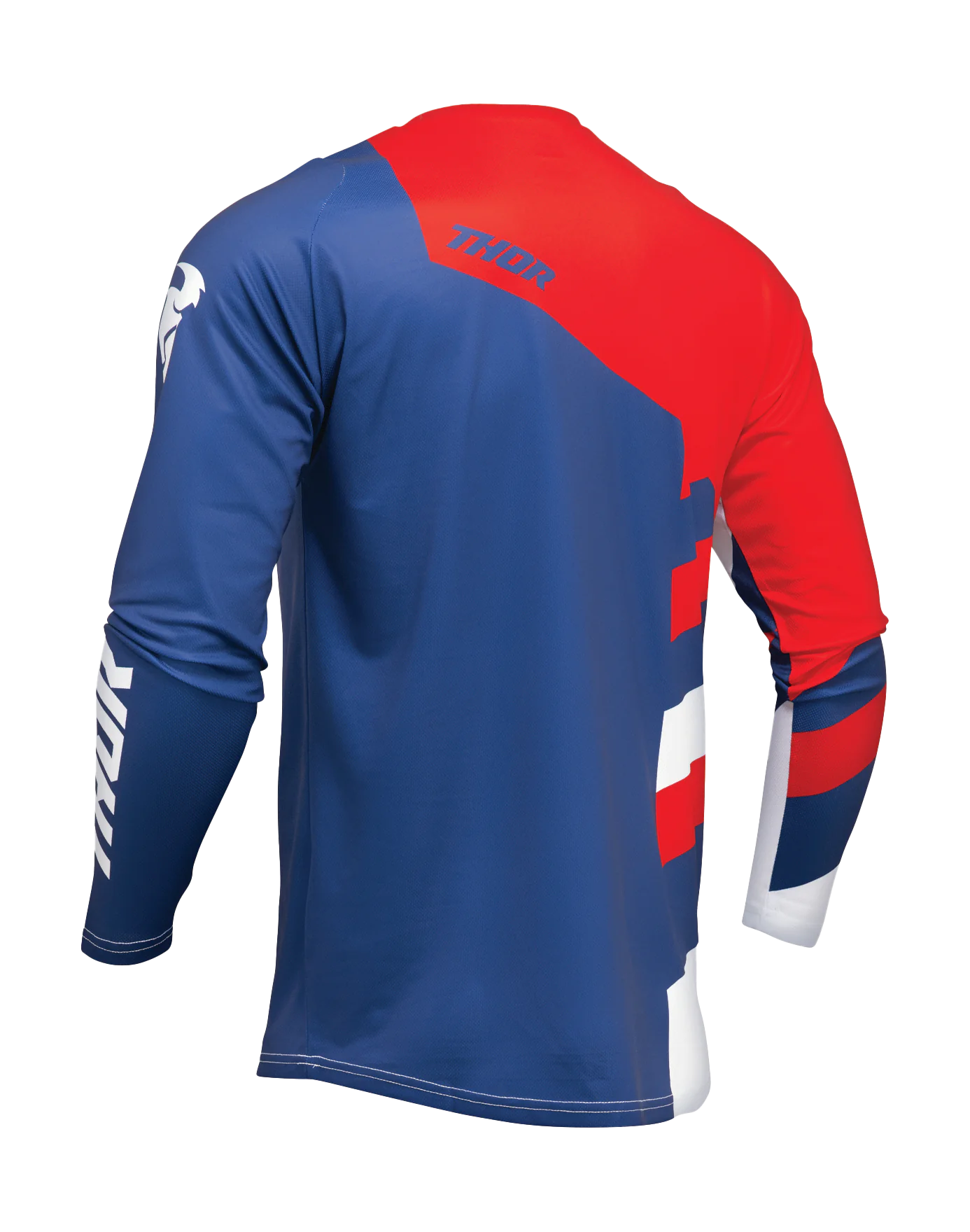 Thor Youth Motocross Jersey Sector Checker - Navy / Red