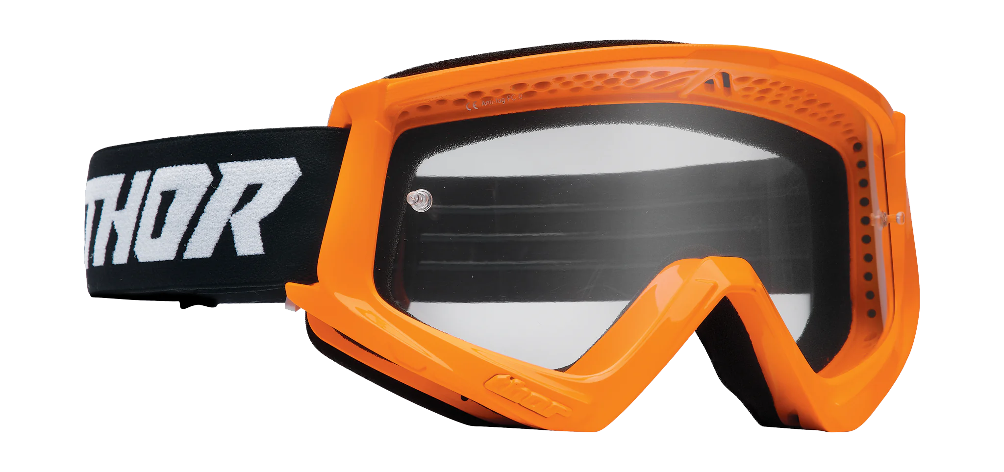 Thor Youth Motocross Goggle Combat Racer - Fluo Orange / Black - Clear