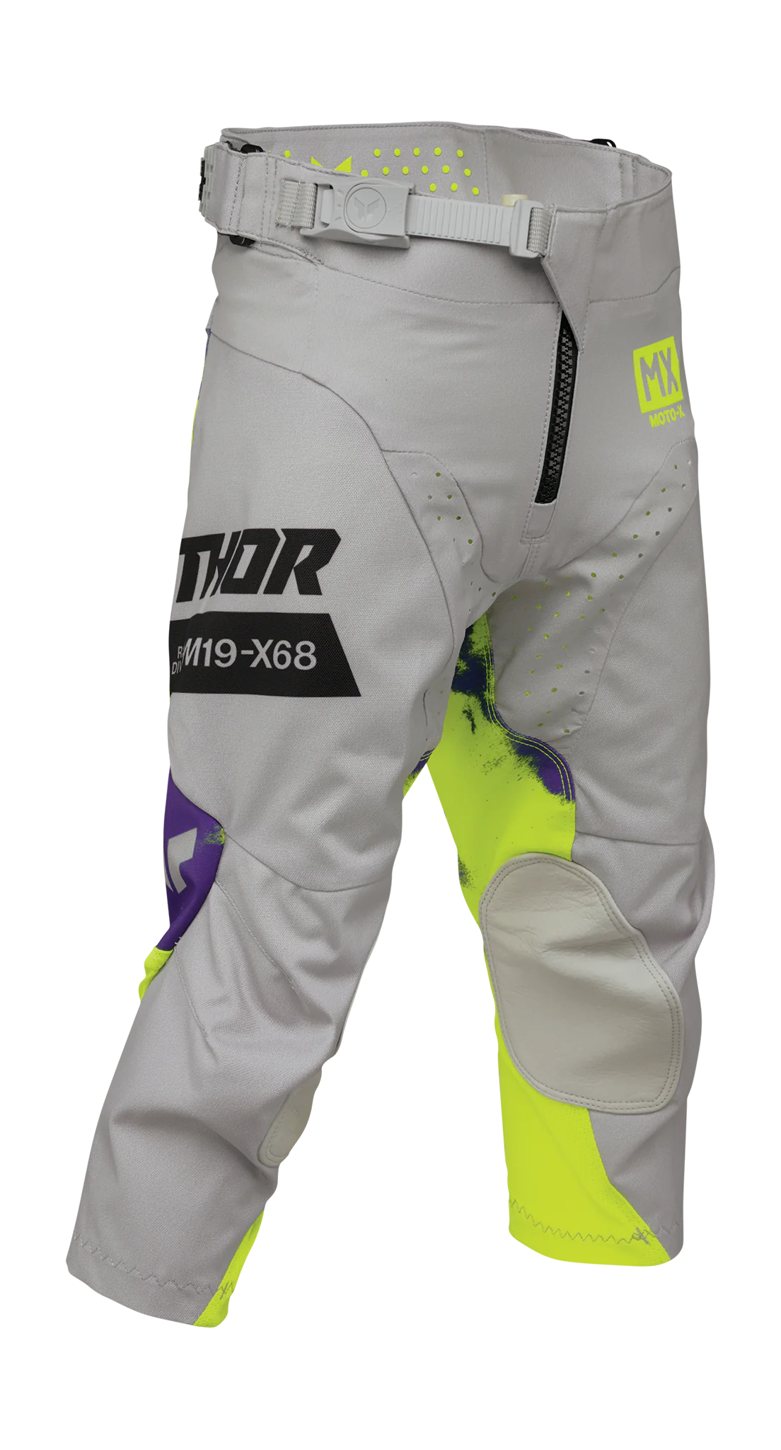 Thor Youth Motocross Pants 2026 Launchmode Bleach - Grey / Acid