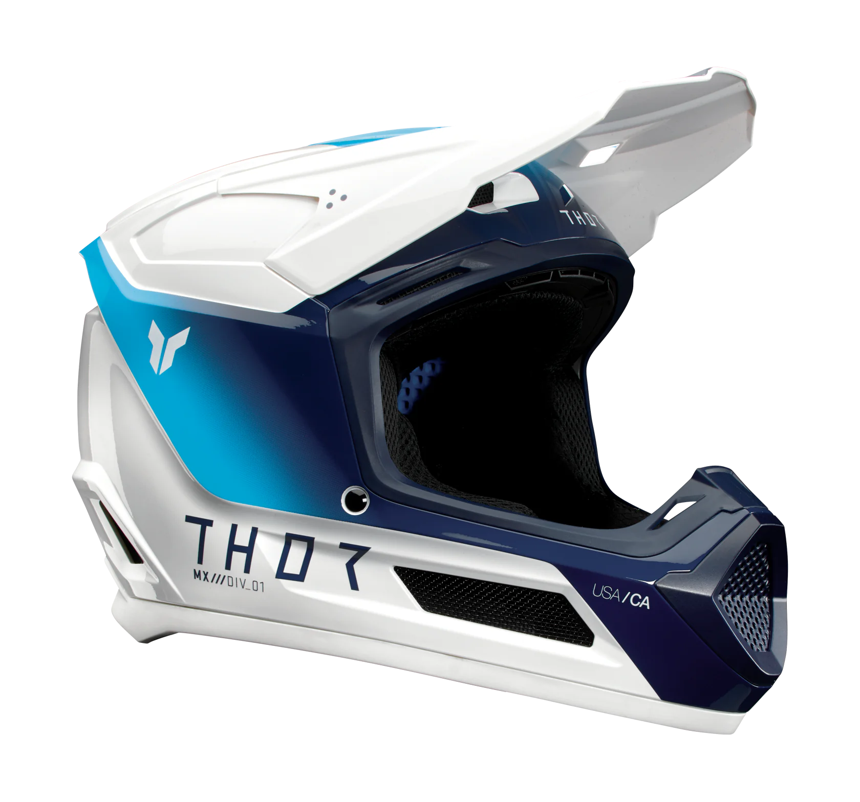Thor Youth Motocross Helmet Fleet Storm - White / Navy