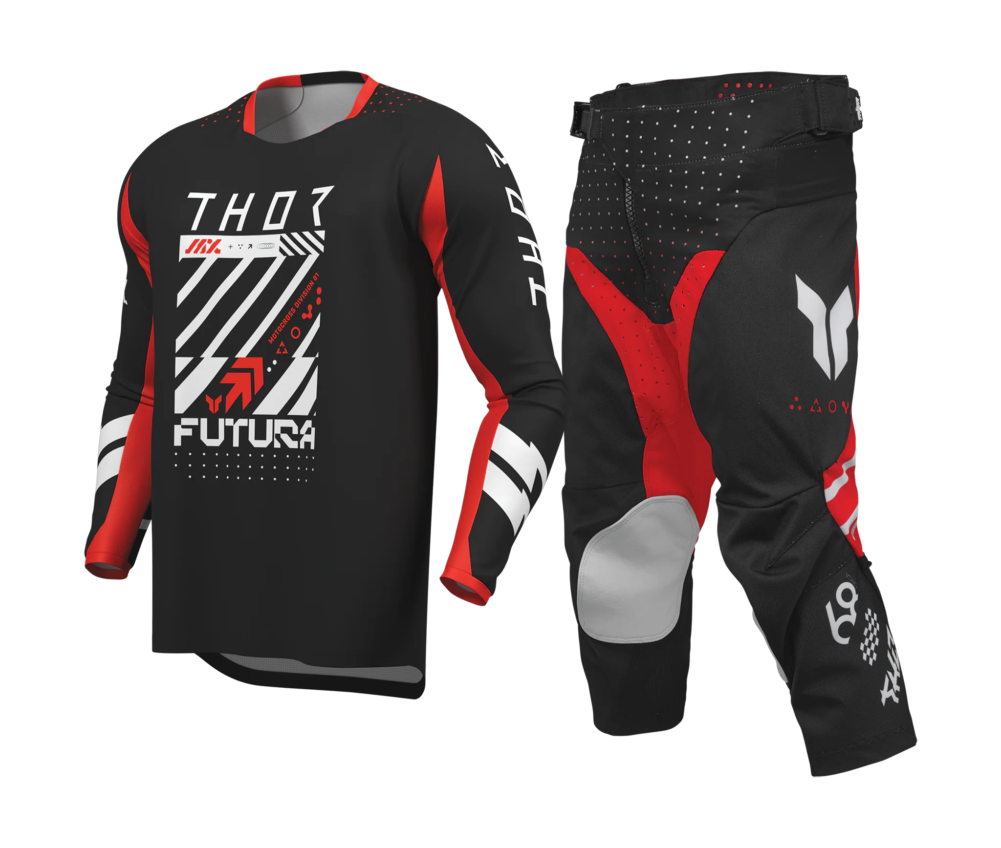 Thor Youth Motocross Gear 2026 Launchmode Futura - Black / Red