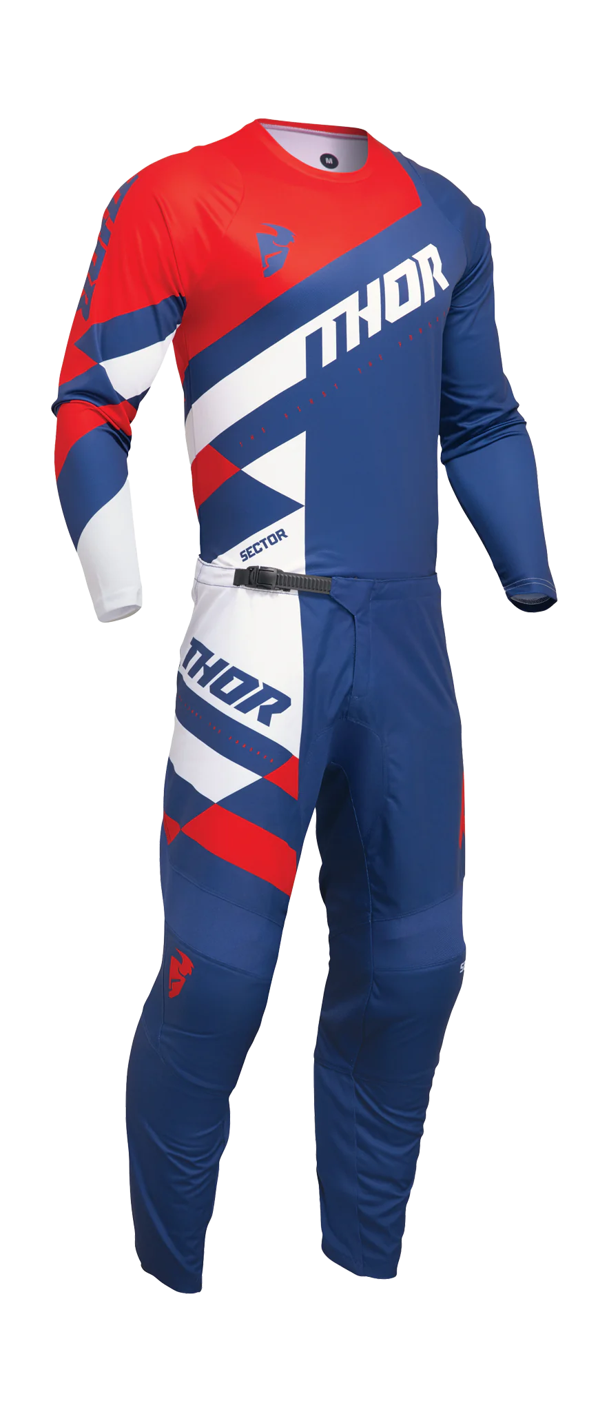 Thor Youth Motocross Gear Sector Checker - Navy / Red