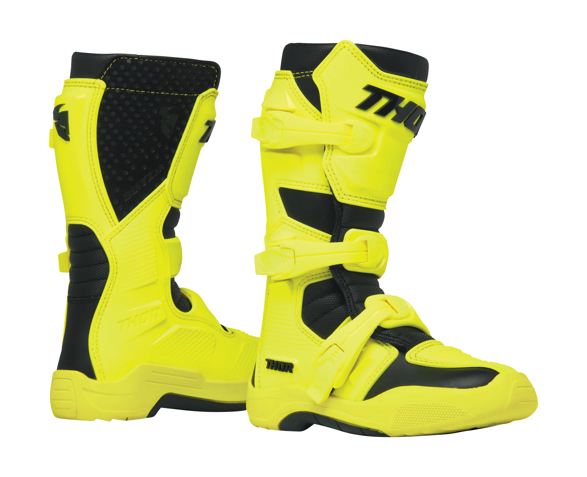 Thor Youth Motocross Boots Blitz XR - Acid / Black