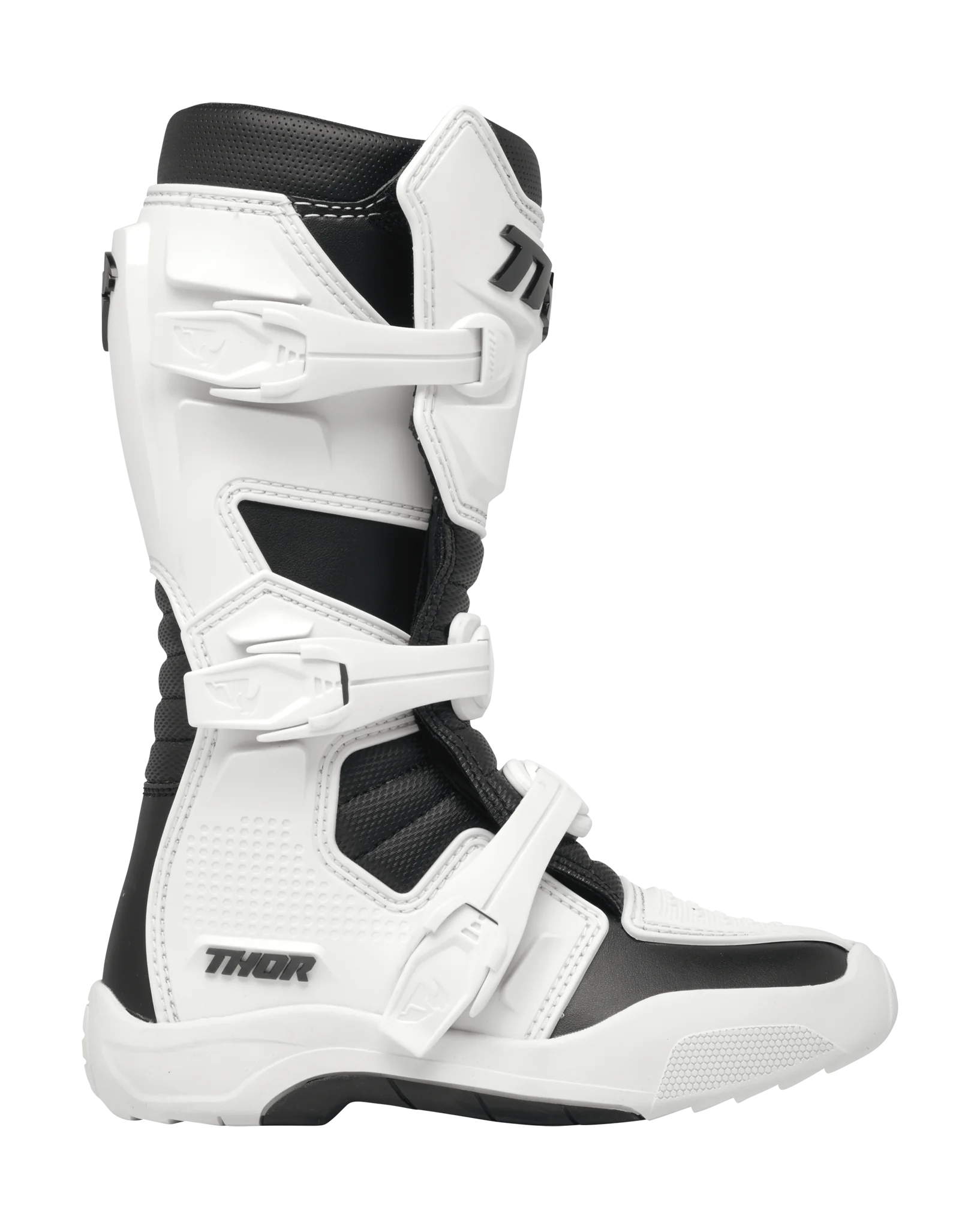 Thor Youth Motocross Boots Blitz XR - White / Black