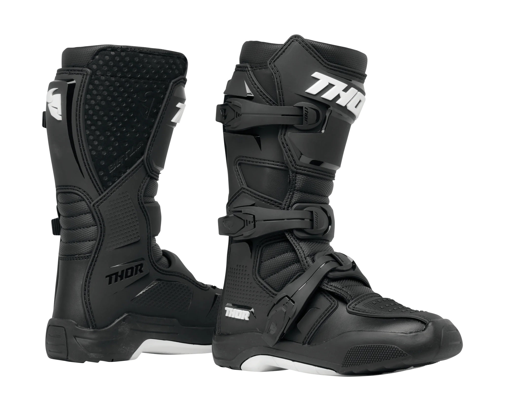 Thor Youth Motocross Boots Blitz XR - Black / White