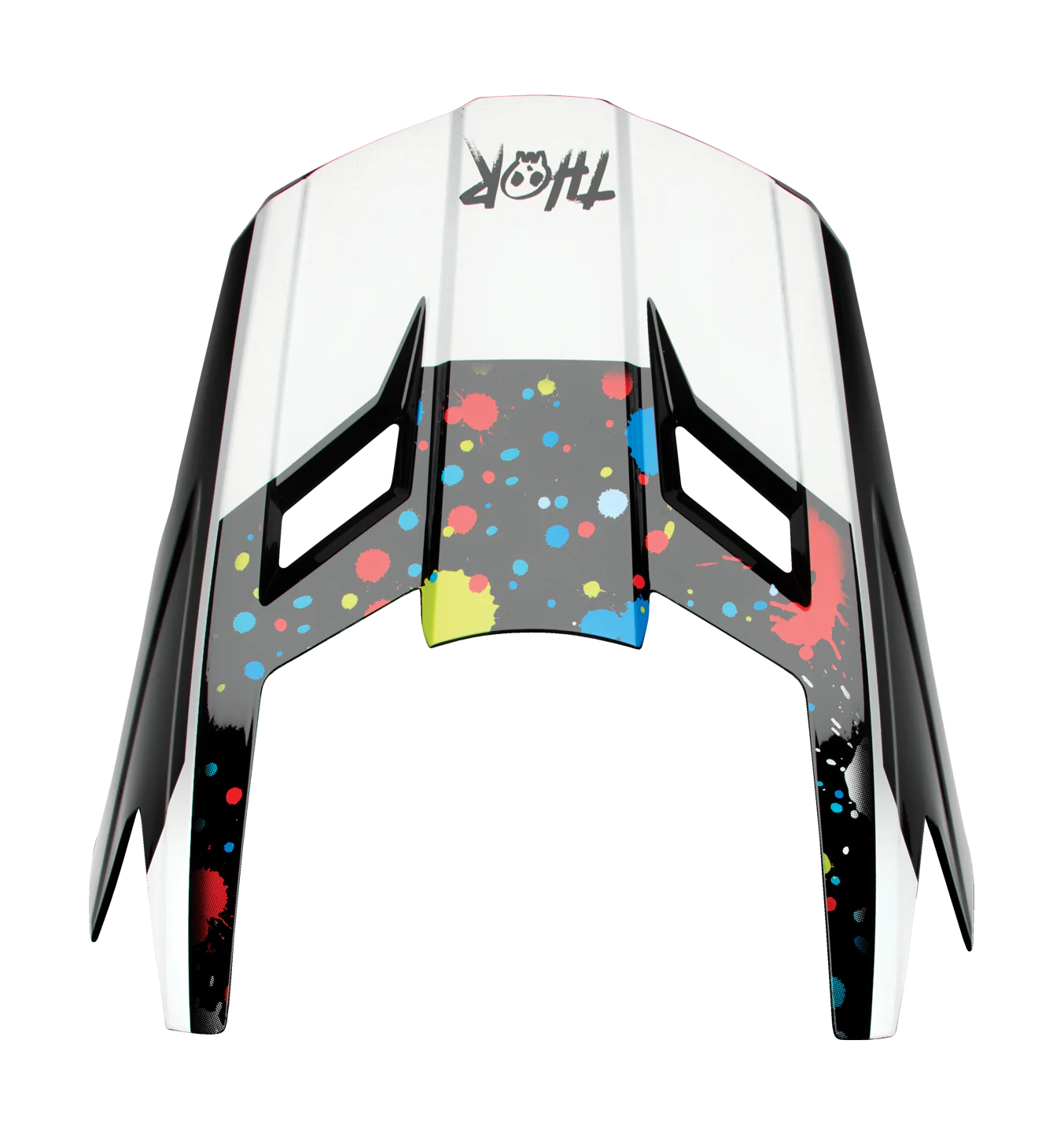 Thor Youth Helmet Visor Fleet Splat - Black