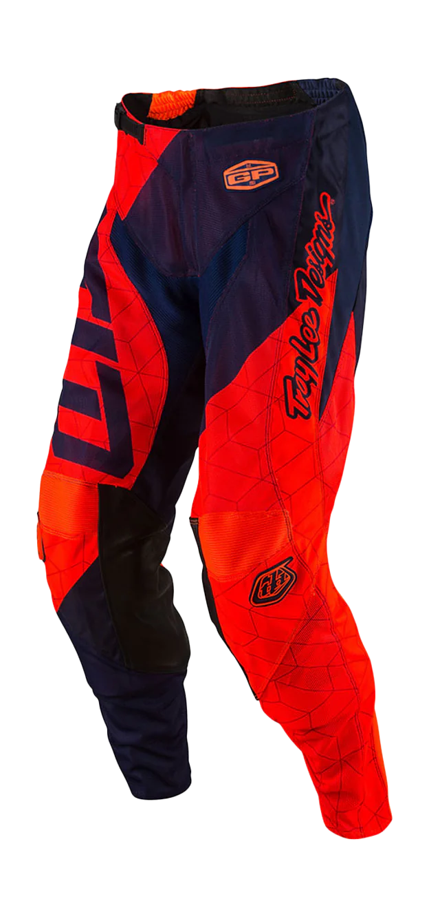 Troy Lee Designs Motocross Pants GP Air Quest - Flo Orange / Navy