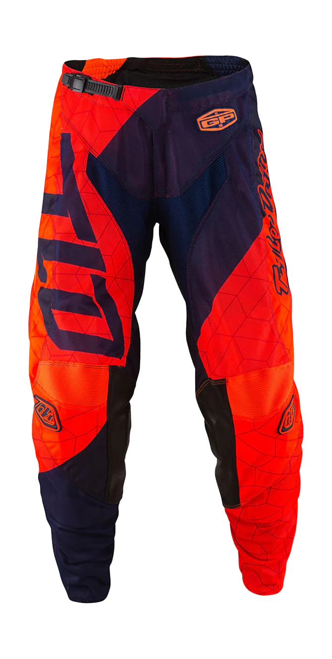 Troy Lee Designs Motocross Pants GP Air Quest - Flo Orange / Navy