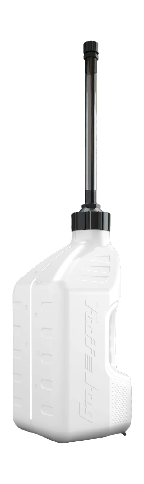 Tuff Jug Fuel Can Gen 3 Flexible Hose with Auto-Stop - White / Black - 10 L