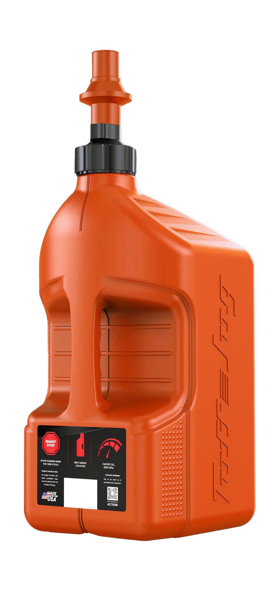 Tuff Jug Fuel Can Gen 3 Quick-Fill Cap - Orange / Orange - 20 L