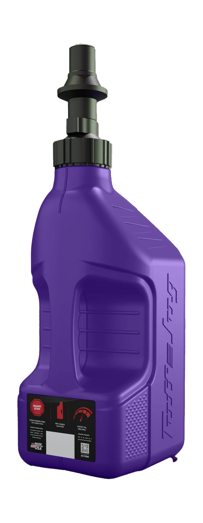 Tuff Jug Fuel Can Gen 3 Quick-Fill Cap - Purple / Black - 10 L