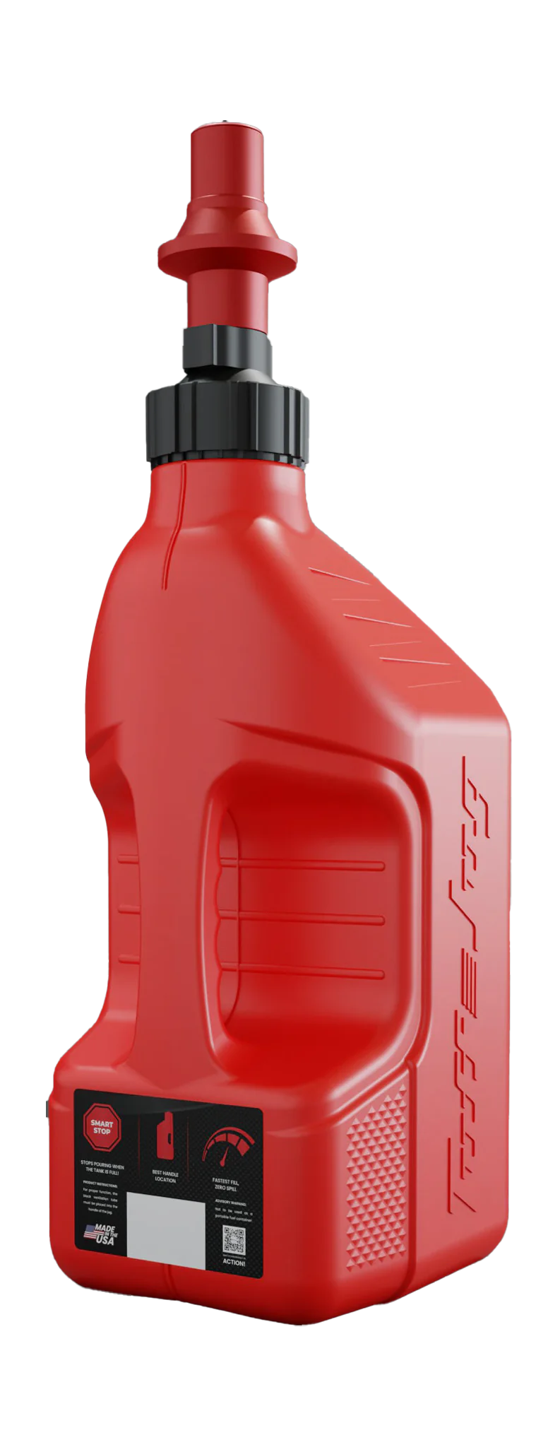 Tuff Jug Fuel Can Gen 3 Quick-Fill Cap - Red / Red - 10 L
