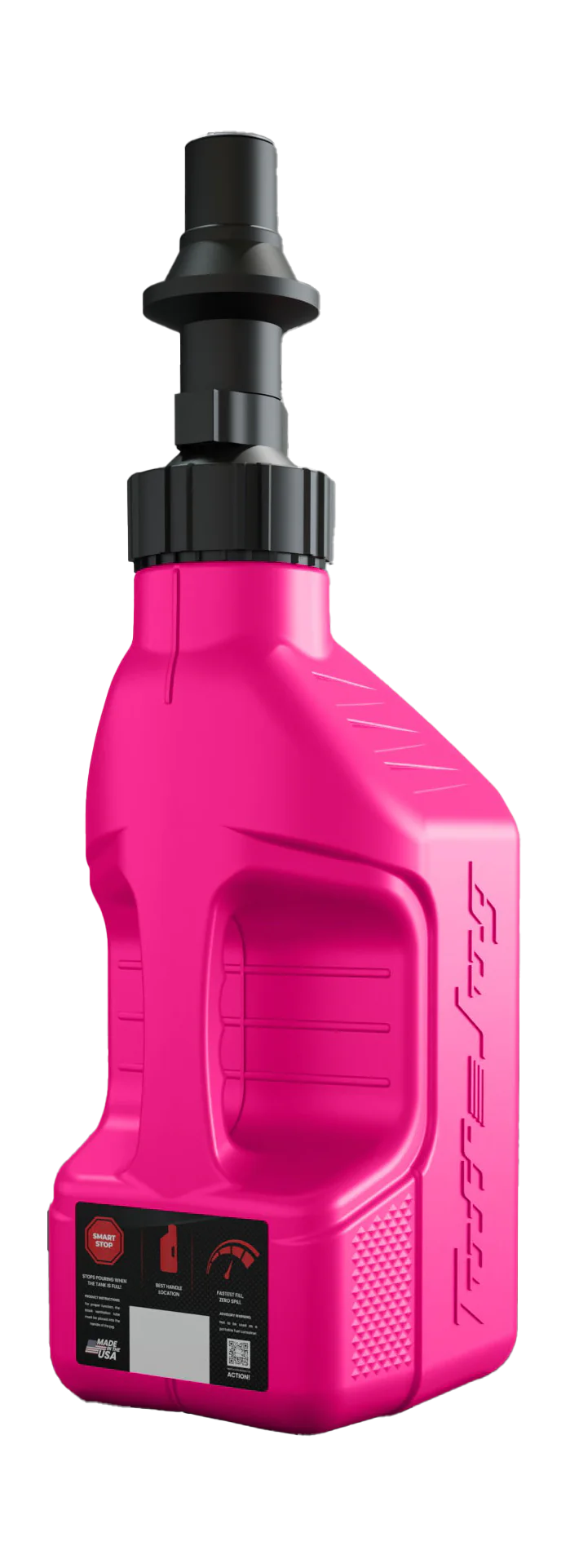Tuff Jug Fuel Can Gen 3 Quick-Fill Cap - Pink / Black - 5 L